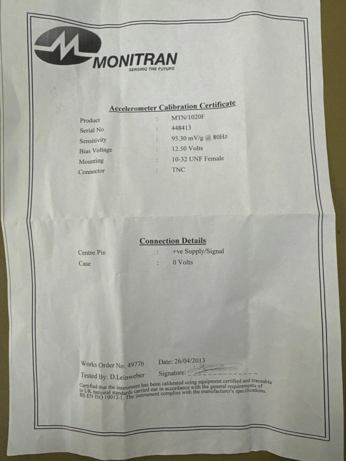 Monitran 1020F – bild 3 av 3