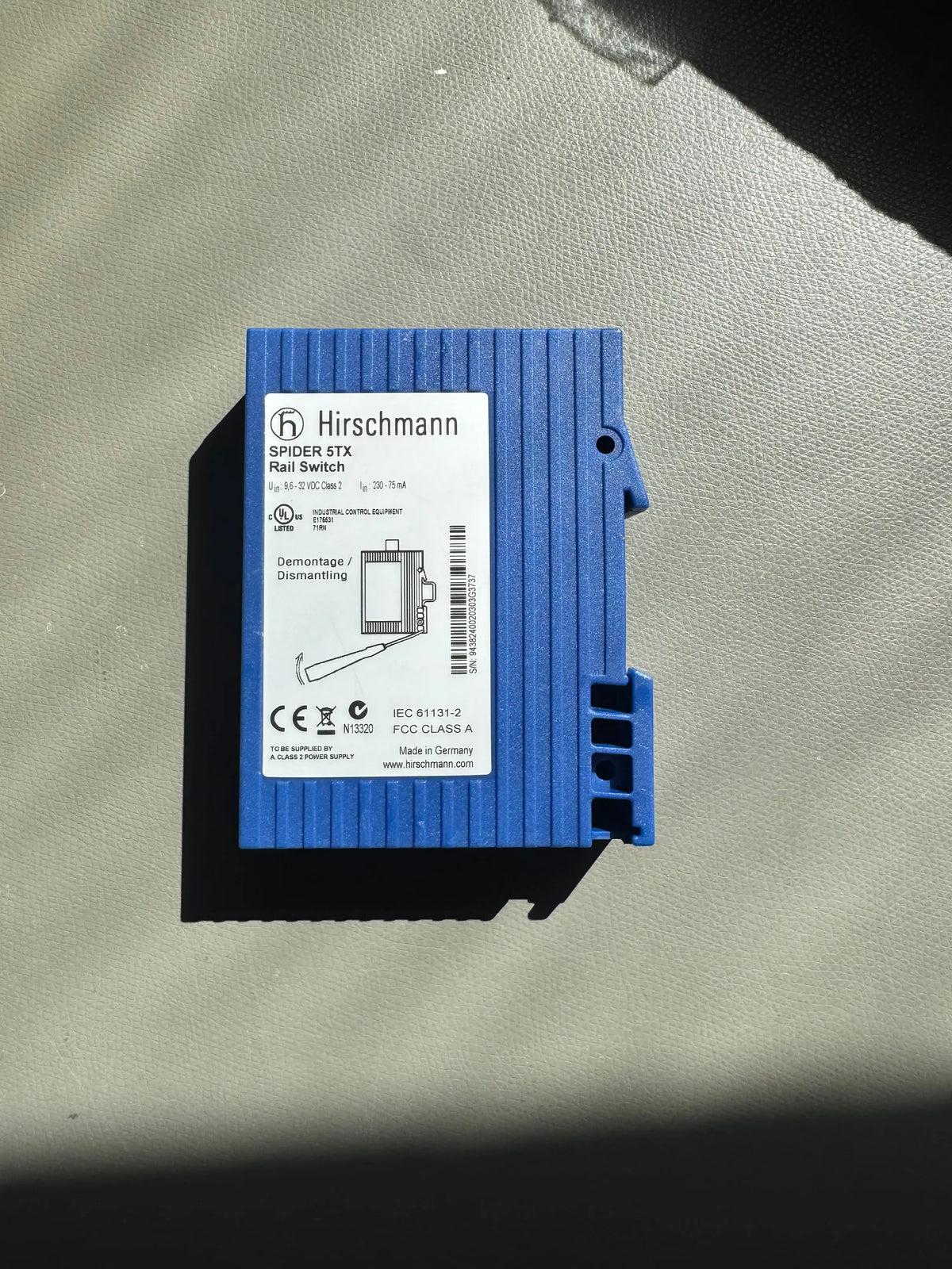 Hirschmann SPIDER 5TX Rail Switch – bild 1 av 5