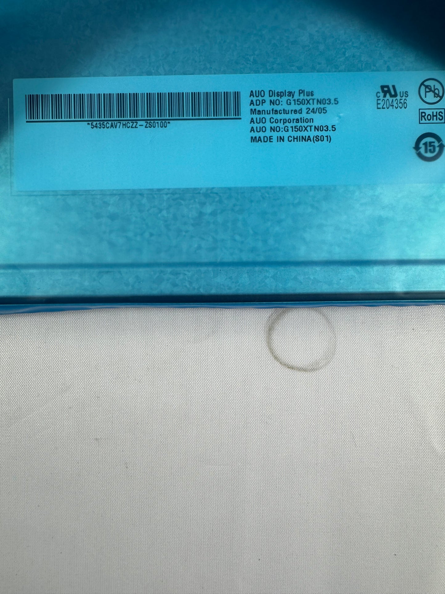 15" AUO Panel G150XTN03.5A