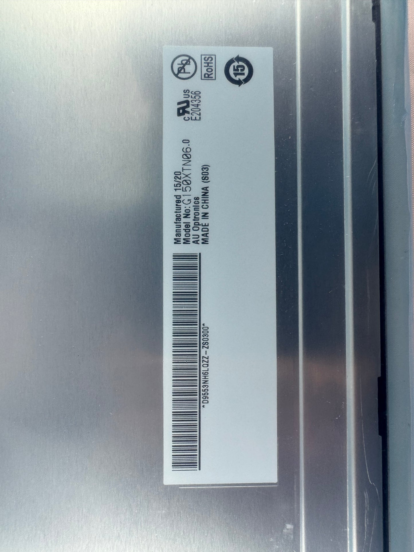 15" LED P-Line R3A G150XTN06.0