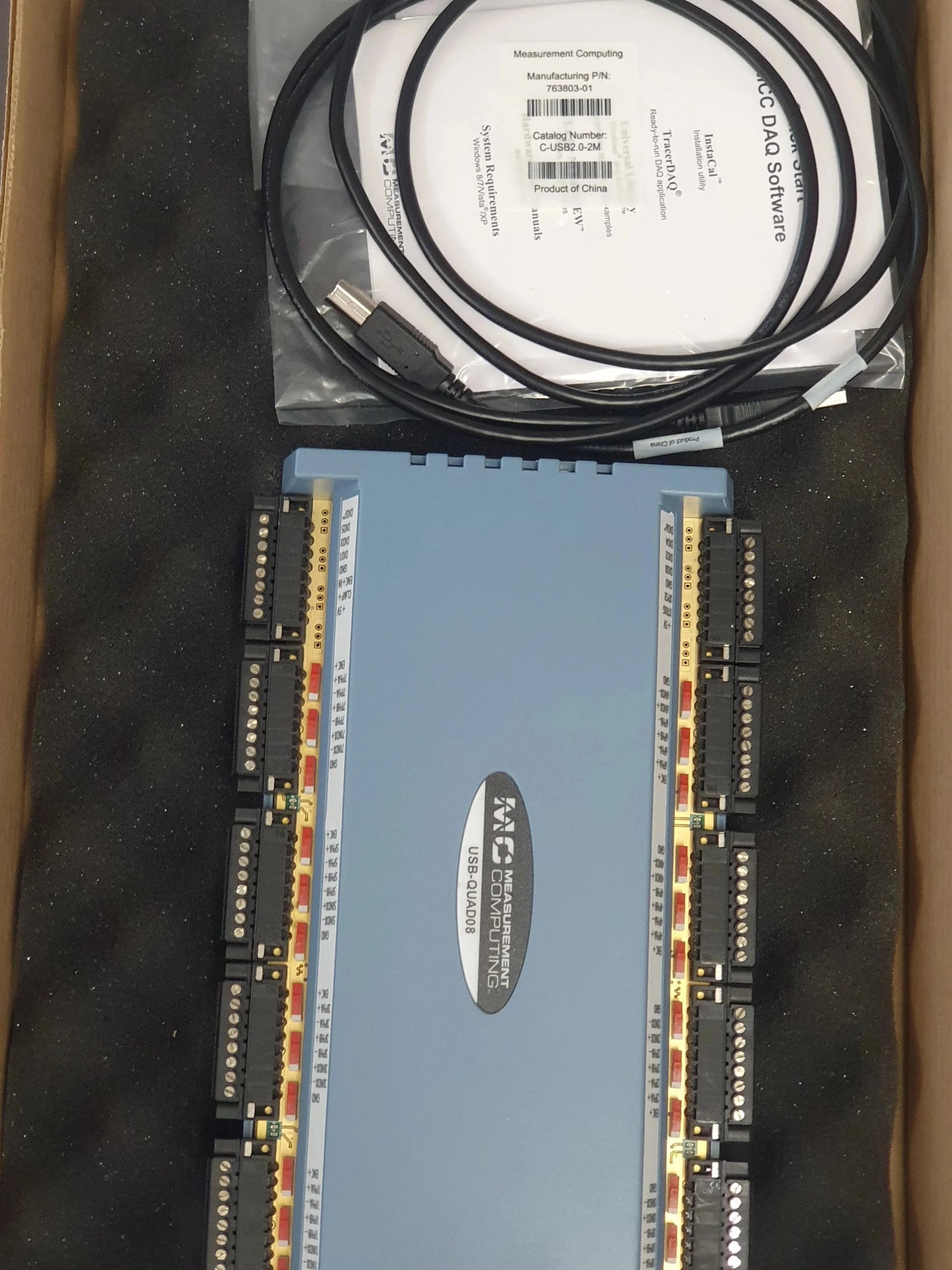 MCC DAQ USB-Quad08 – 8-Channel Encoder Input Board